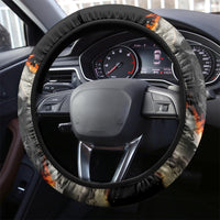 Skull Steering Wheel Cover Gambling Death Fire - Wonder Print Shop