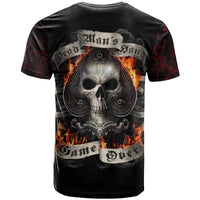 Skull T Shirt Gambling Death Fire - Wonder Print Shop