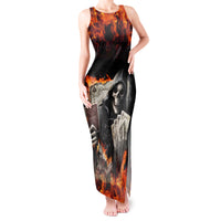 Skull Tank Maxi Dress Gambling Death Fire - Wonder Print Shop