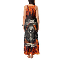 Skull Tank Maxi Dress Gambling Death Fire - Wonder Print Shop