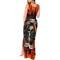 Skull Tank Maxi Dress Gambling Death Fire - Wonder Print Shop
