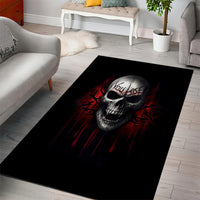 Skull Area Rug Death Skull Game Over - Wonder Print Shop