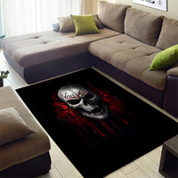 Skull Area Rug Death Skull Game Over - Wonder Print Shop