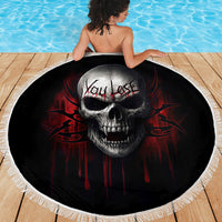 Skull Beach Blanket Death Skull Game Over - Wonder Print Shop