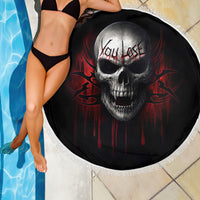 Skull Beach Blanket Death Skull Game Over - Wonder Print Shop