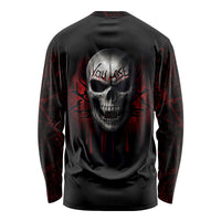 Skull Long Sleeve Shirt Death Skull Game Over - Wonder Print Shop