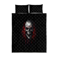 Skull Quilt Bed Set Death Skull Game Over - Wonder Print Shop