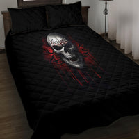 Skull Quilt Bed Set Death Skull Game Over - Wonder Print Shop