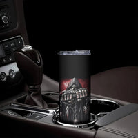 Skull Skinny Tumbler Death Skull Game Over - Wonder Print Shop
