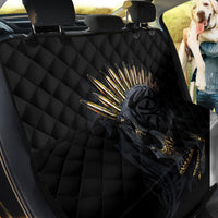 Skull Back Car Seat Cover Golden Skull Gangster - Wonder Print Shop