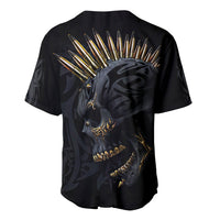 Skull Baseball Jersey Golden Skull Gangster - Wonder Print Shop