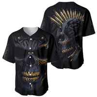 Skull Baseball Jersey Golden Skull Gangster - Wonder Print Shop
