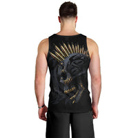 Skull Men Tank Top Golden Skull Gangster DT01