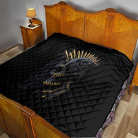 Skull Quilt Golden Skull Gangster - Wonder Print Shop
