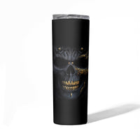 Skull Skinny Tumbler Golden Skull Gangster - Wonder Print Shop