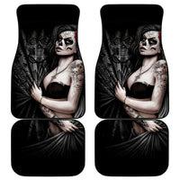 Skull Car Mats Girl Day Of The Dead - Wonder Print Shop