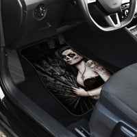 Skull Car Mats Girl Day Of The Dead - Wonder Print Shop