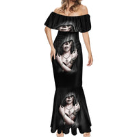 Skull Mermaid Dress Girl Day Of The Dead - Wonder Print Shop