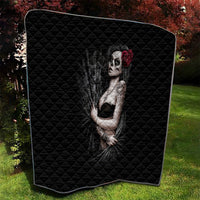 Skull Quilt Girl Day Of The Dead - Wonder Print Shop