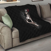 Skull Quilt Girl Day Of The Dead - Wonder Print Shop