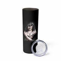 Skull Skinny Tumbler Girl Day Of The Dead - Wonder Print Shop