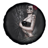 Skull Spare Tire Cover Girl Day Of The Dead - Wonder Print Shop