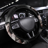 Skull Steering Wheel Cover Girl Day Of The Dead - Wonder Print Shop