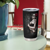 Skull Tumbler Cup Girl Day Of The Dead - Wonder Print Shop