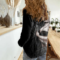 Skull Women Casual Shirt Girl Day Of The Dead - Wonder Print Shop