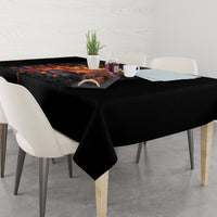 Skull Tablecloth Flame Skull Lava Inside - Wonder Print Shop