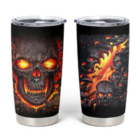 Skull Tumbler Cup Flame Skull Lava Inside - Wonder Print Shop