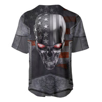 Skull Baseball Jersey Metal Head Skull American - Wonder Print Shop