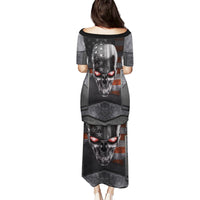 Skull Puletasi Metal Head Skull American - Wonder Print Shop