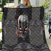 Skull Quilt Metal Head Skull American - Wonder Print Shop