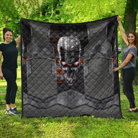 Skull Quilt Metal Head Skull American - Wonder Print Shop