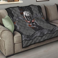 Skull Quilt Metal Head Skull American - Wonder Print Shop