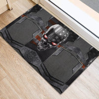 Skull Rubber Doormat Metal Head Skull American - Wonder Print Shop