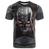 Skull T Shirt Metal Head Skull American - Wonder Print Shop