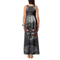 Skull Tank Maxi Dress Metal Head Skull American - Wonder Print Shop