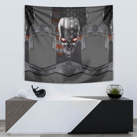 Skull Tapestry Metal Head Skull American - Wonder Print Shop