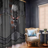 Skull Window Curtain Metal Head Skull American - Wonder Print Shop