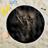 Skull Beach Blanket Mummy Face Inside - Wonder Print Shop