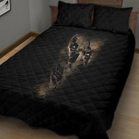 Skull Quilt Bed Set Mummy Face Inside - Wonder Print Shop