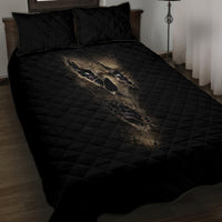 Skull Quilt Bed Set Mummy Face Inside - Wonder Print Shop