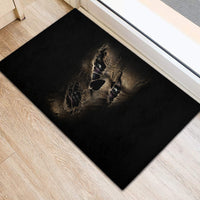 Skull Rubber Doormat Mummy Face Inside - Wonder Print Shop