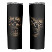 Skull Skinny Tumbler Mummy Face Inside - Wonder Print Shop