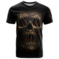 Skull T Shirt Mummy Face Inside - Wonder Print Shop