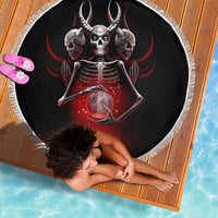 Skull Beach Blanket Prayer Skull - Wonder Print Shop
