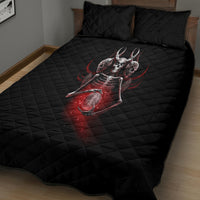 Skull Quilt Bed Set Prayer Skull - Wonder Print Shop