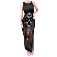 Skull Tank Maxi Dress Prayer Skull - Wonder Print Shop